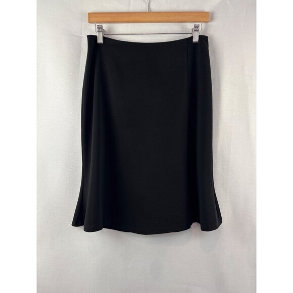 Drama Womens Black Polyester Flared Skirt Size 8 - Picture 1 of 5